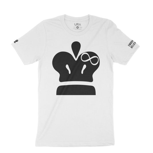 URA Crown Tee White - Unlimited Royalty Apparel