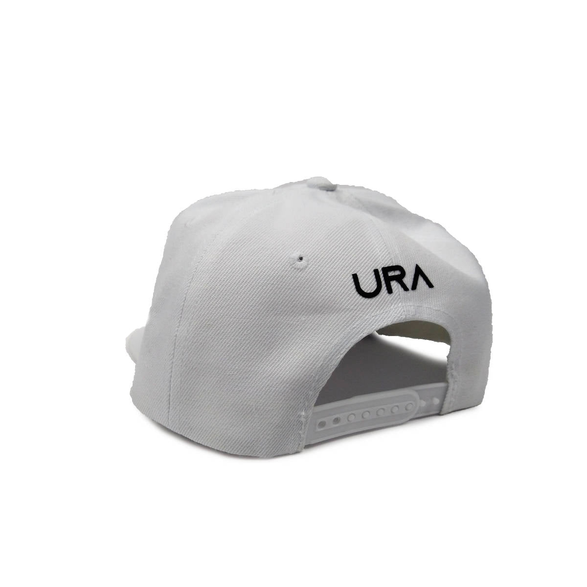 URA Logo Snapback Hat - White - Unlimited Royalty Apparel