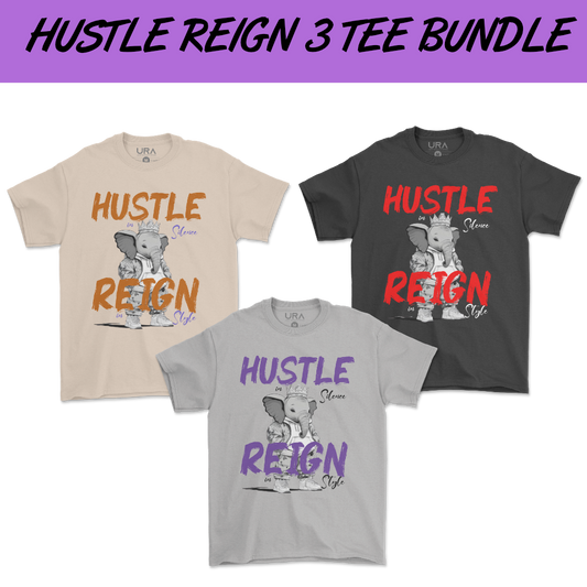The Royal Hustle Pack – 3 Tees, 1 Mindset - Unlimited Royalty Apparel