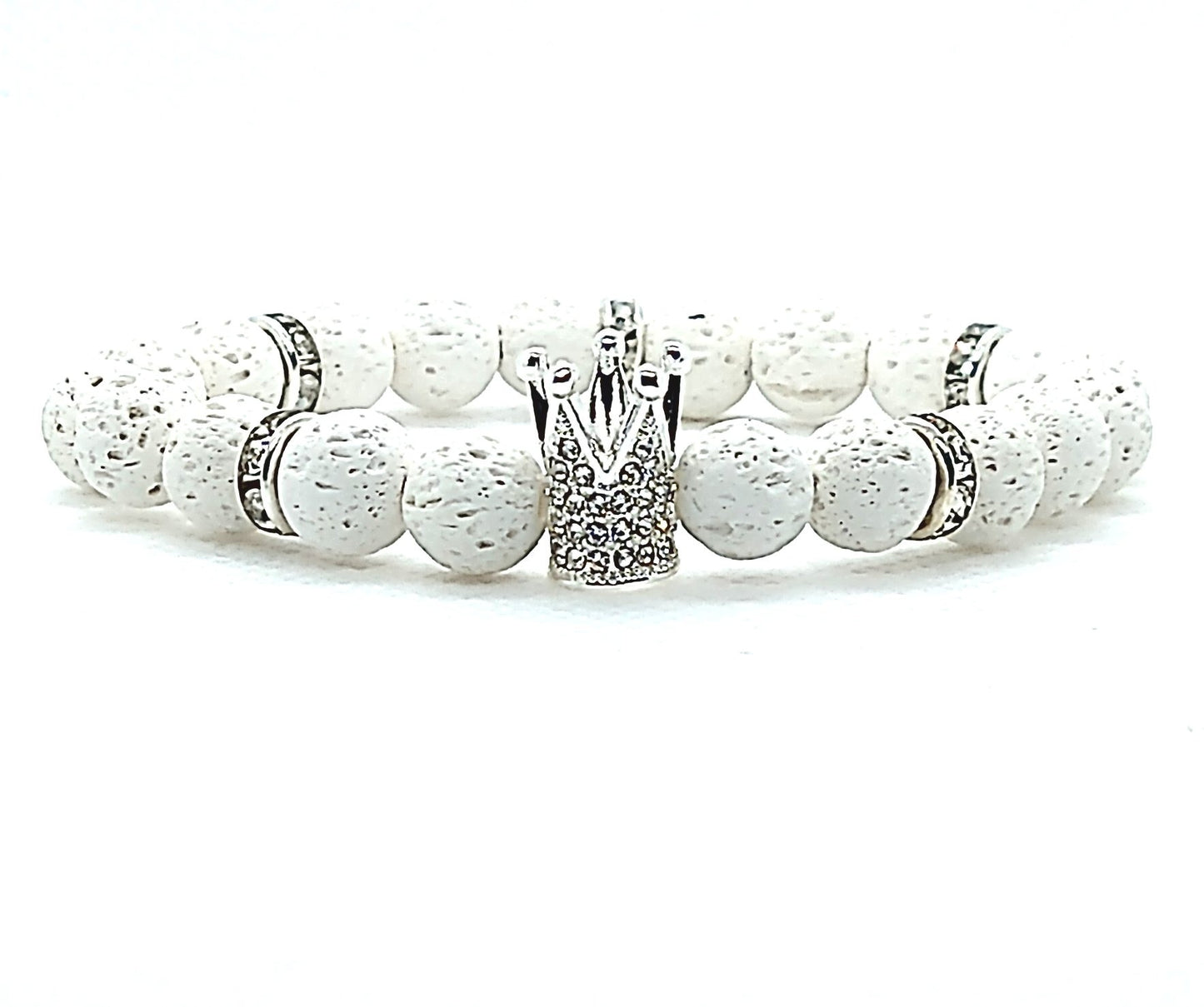 Crown Me Lava Eminence - Silver Crown Bracelet - Unlimited Royalty Apparel