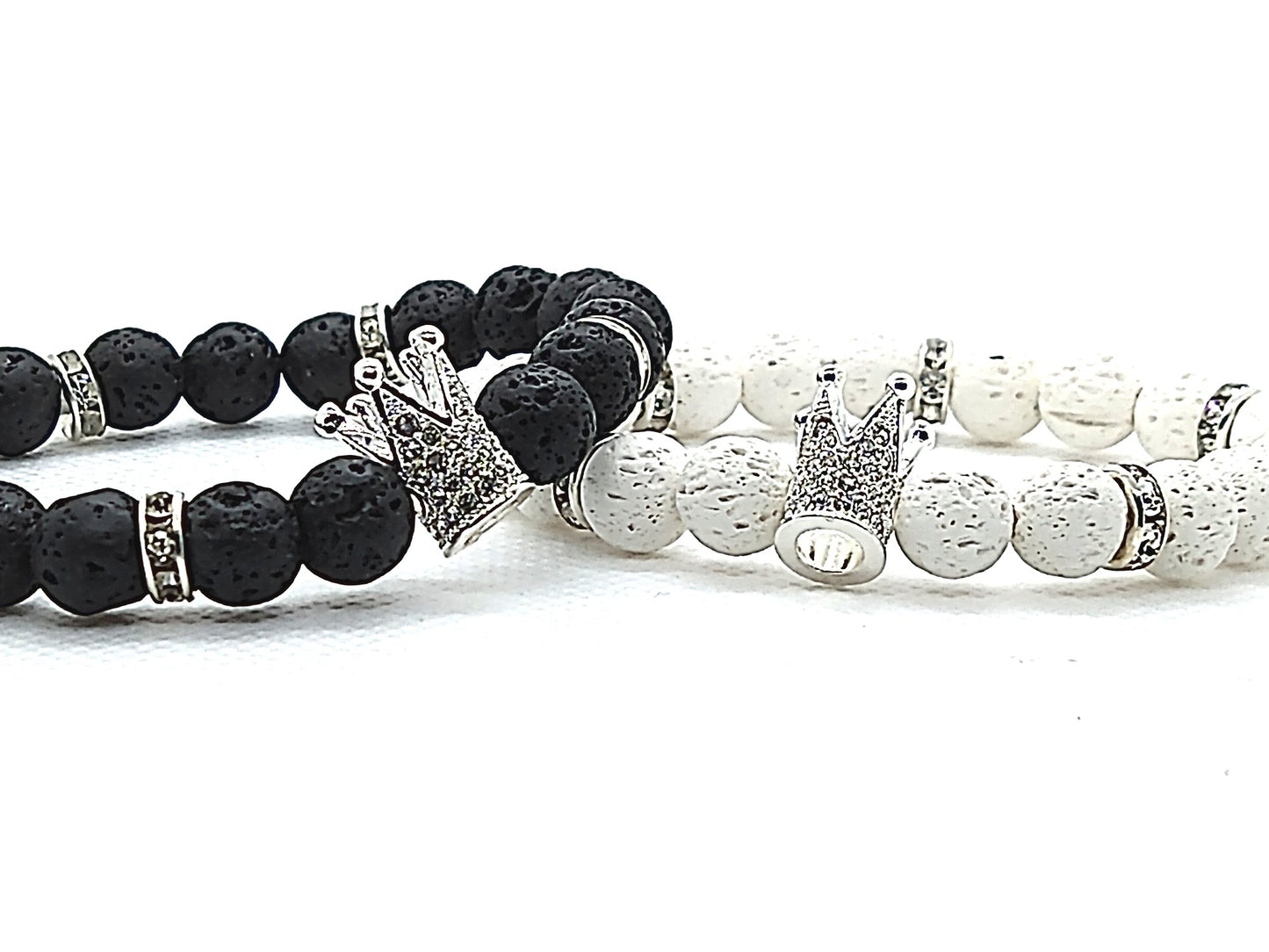 Crown Me Lava Eminence - Silver Crown Bracelet - Unlimited Royalty Apparel