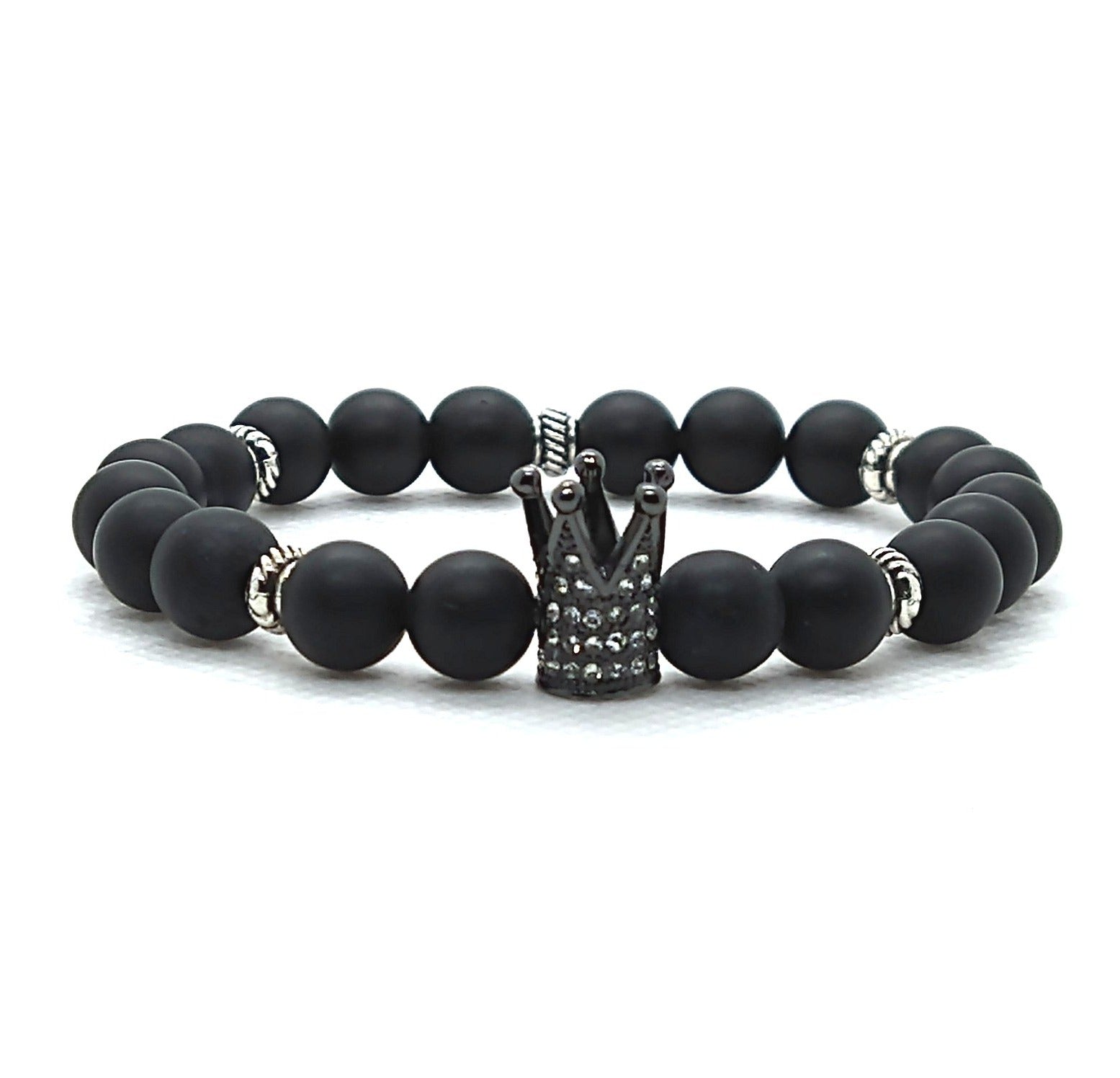 Crown Me Black Sire - Black Crown Bracelet - Unlimited Royalty Apparel