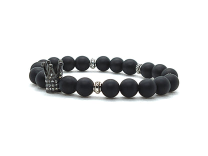 Crown Me Black Sire - Black Crown Bracelet - Unlimited Royalty Apparel