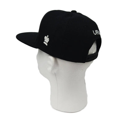 URA Logo Snapback Hat - Black - Unlimited Royalty Apparel