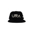 URA Logo Snapback Hat - Black