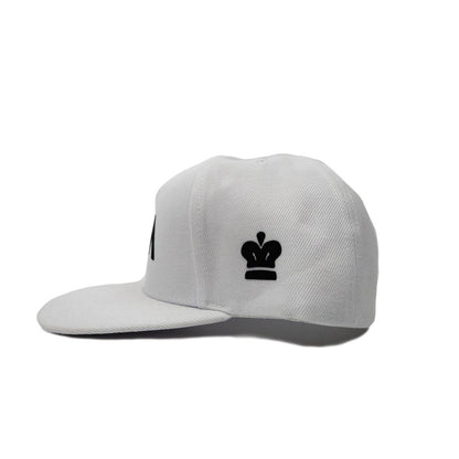 URA Logo Snapback Hat - White - Unlimited Royalty Apparel