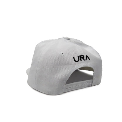 URA Logo Snapback Hat - White - Unlimited Royalty Apparel