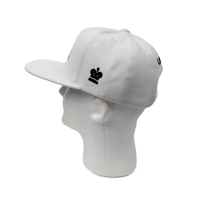 URA Logo Snapback Hat - White - Unlimited Royalty Apparel