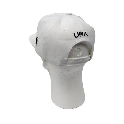 URA Logo Snapback Hat - White - Unlimited Royalty Apparel