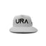 URA Logo Snapback Hat - White